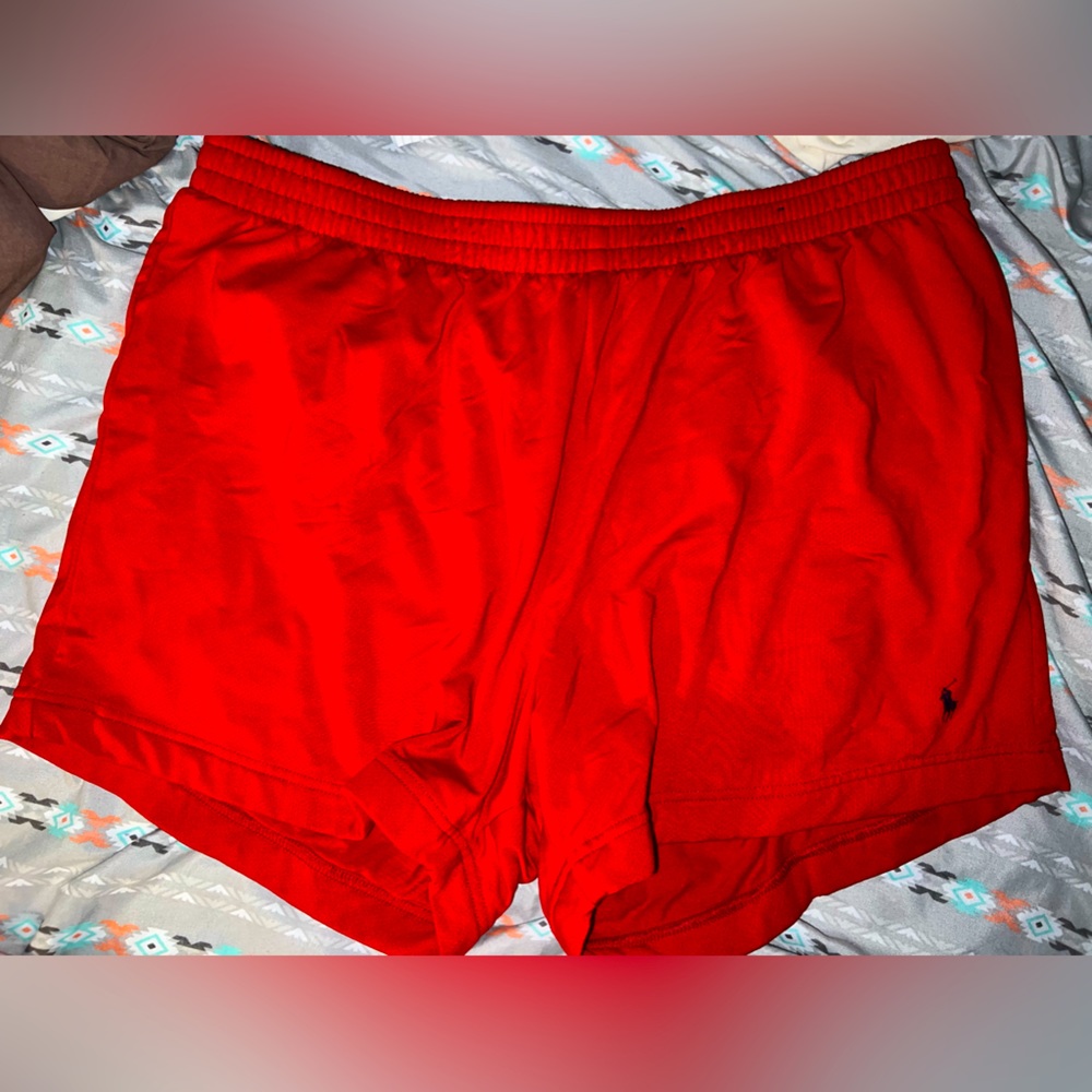 LARGE POLO RALPH LAUREN RED SLEEPWEAR SHORTS VERY COMFY FAST SHIPPING VERY SOFT!